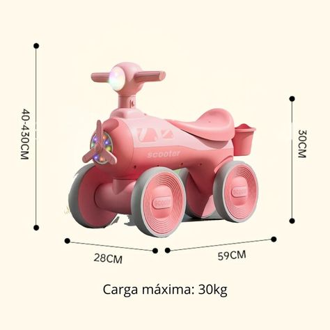 Triciclo Correpasillos con Hélice Bebés Niños Música Luces-4