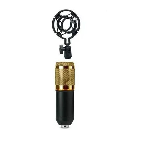 Micrófono  Condensador Cardioide Negro Con Dorado-0
