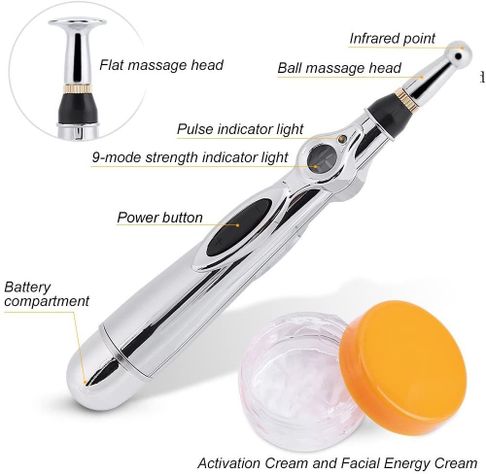 Lápiz Masajeador Acupuntura Masajeador Eléctrico Portátil-2