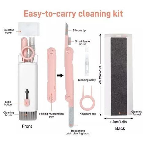 Kit Limpieza Electrónica De Auriculares Para Teclado 7 En 1-1