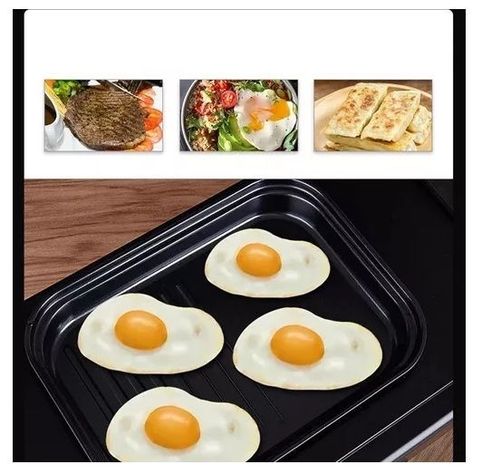 Máquina De Desayuno Horno Cafetera 3 En 1 Plancha Tostador-3
