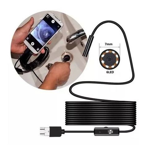 Cámara Endoscopica 7mm 2 Metros Micro Usb Android | Dfast-1