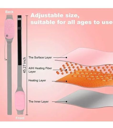 Cinturón De Masaje Calefactado Para Los Cólicos Menstruales-2