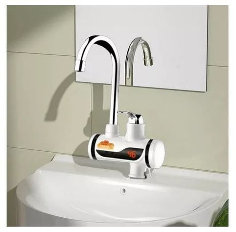 Llave Eléctrica Para Lavaplatos Ducha Calentador De Agua-2