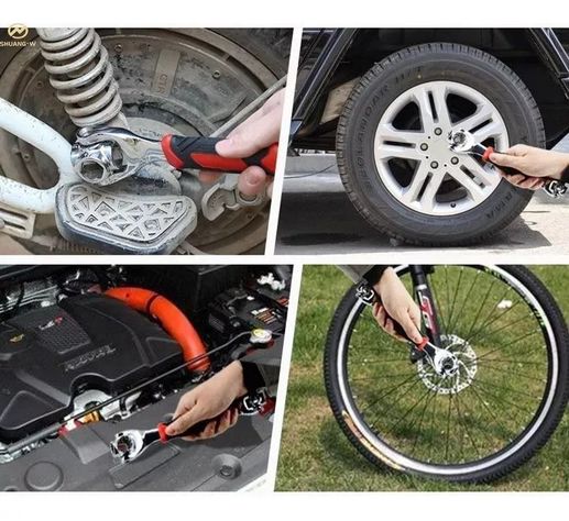 Llave Tigre Fijación Multiuso De Giro 360° 48 En 1 Plateado-6