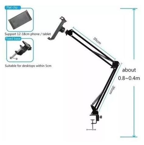 Soporte Brazo Flexible Para Tablet/iPad/celular Escritorio-2