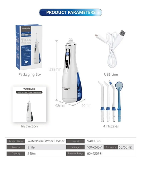 Limpiador Bucal Irrigador Bucal Waterpik Portatil Waterpulse-3