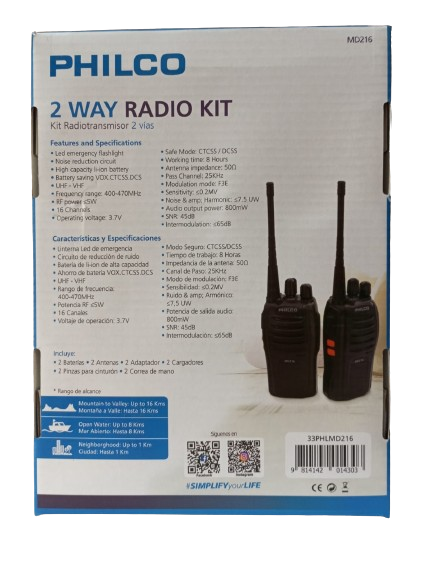 KIT RADIO TRANSMISOR PHILCO Q.N PASIÓN TECNO-1