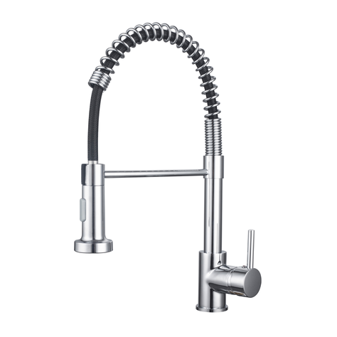 Monomando de Cocina Flexible Cromo Bermejo-1