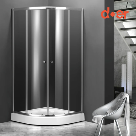 Cabina de ducha Elegance Medium 80x80x200cm diseño curvo-0