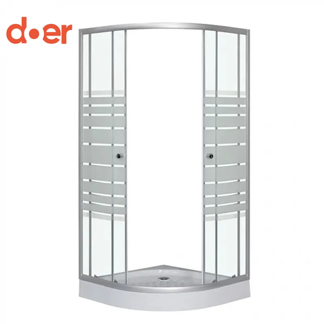 Cabina ducha Shower Curvo 90 x 90 x 192 cm Satinado-2