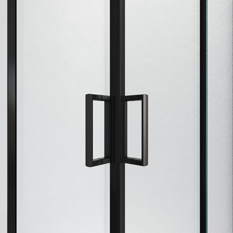 Cabina ducha Elegance Medium 80x80x200cm cuadrada negra.-7