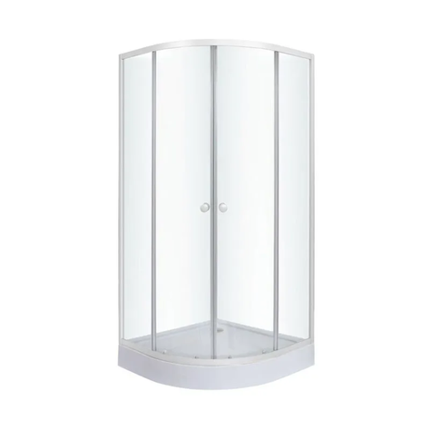 Cabina ducha Shower Curvo 80 x 80 x 192 cm Blanco-0