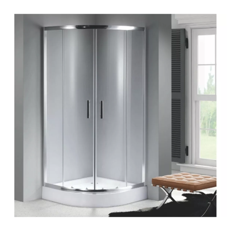 Cabina ducha Shower Curvo 80 x 80 x 192 cm Blanco-3
