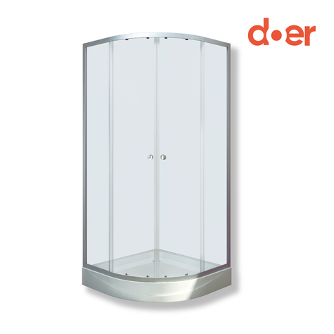 Cabina de ducha Elegance Large 90x90x200cm diseño curvo-0