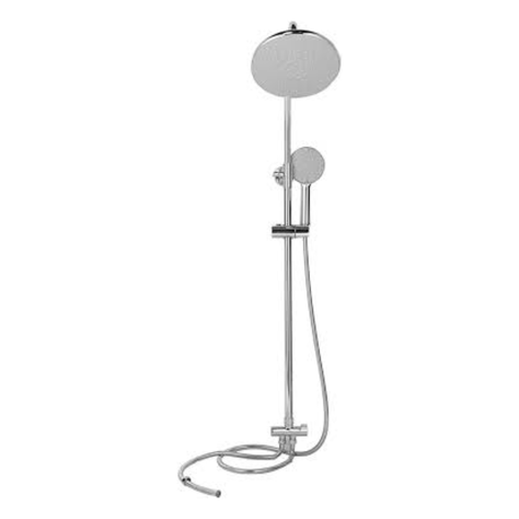 Columna de ducha redonda con Duchador Cromo Doer-2