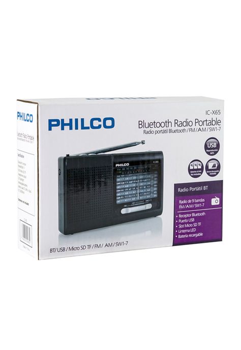 Philco Radio Portátil Multibanda ICX65 BT/ FM/ USB/ MSD-3