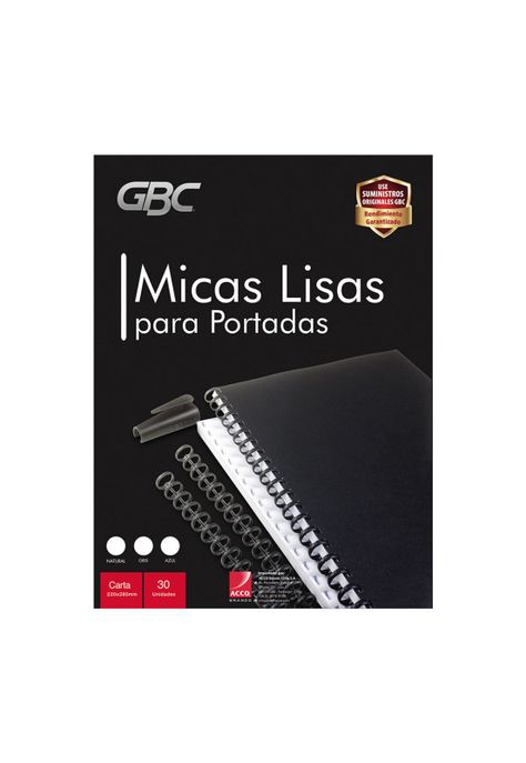 Paquete de Mica IBICO Tamaño Carta 22x28 cm Natural de 30 unidades - GBC-0