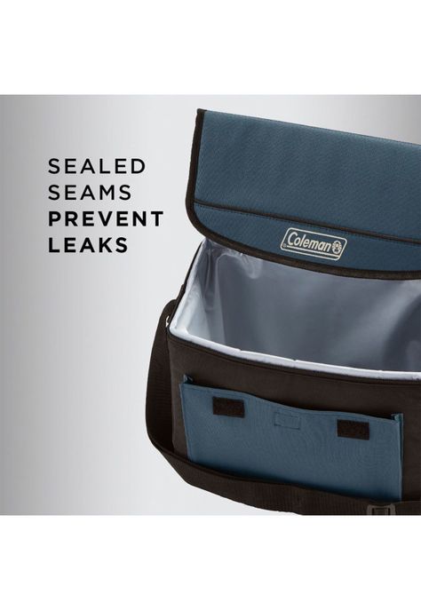 Soft Cooler Coleman 18 Latas Plegable Azul Slate-5
