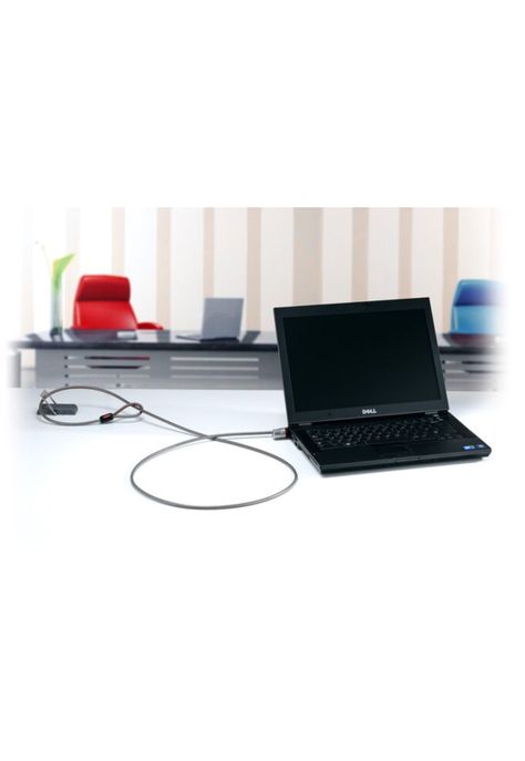 Cable de seguridad con punto de anclaje Kensington - Gris-1