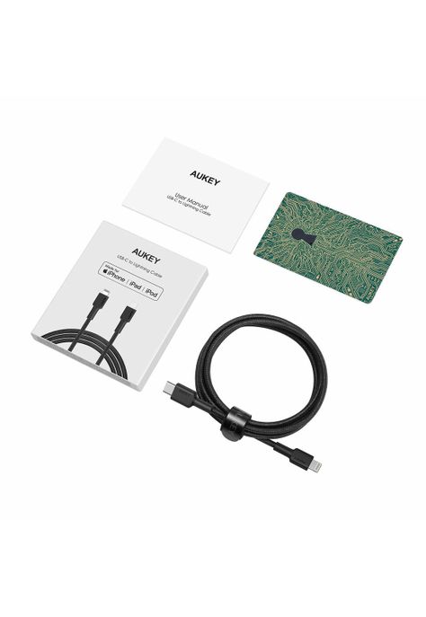 AUKEY Cable USB-C a Lightning 1m Negro - CB-CL02-1