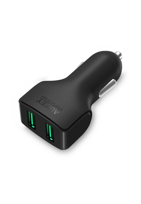 AUKEY Cargador de vehículo 2 puertos USB Aipower Negro - CC-S3-0