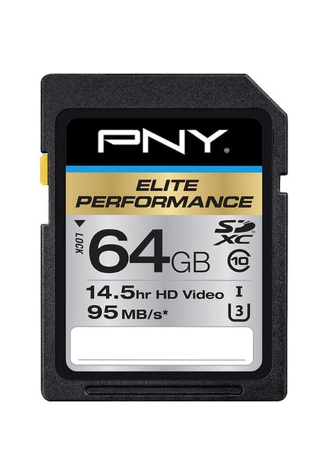 Pny Technologies 64gb Elite Performance Uhs-1 Sdxc Memory Card-0