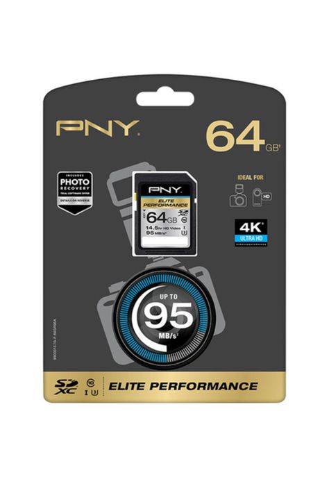 Pny Technologies 64gb Elite Performance Uhs-1 Sdxc Memory Card-2