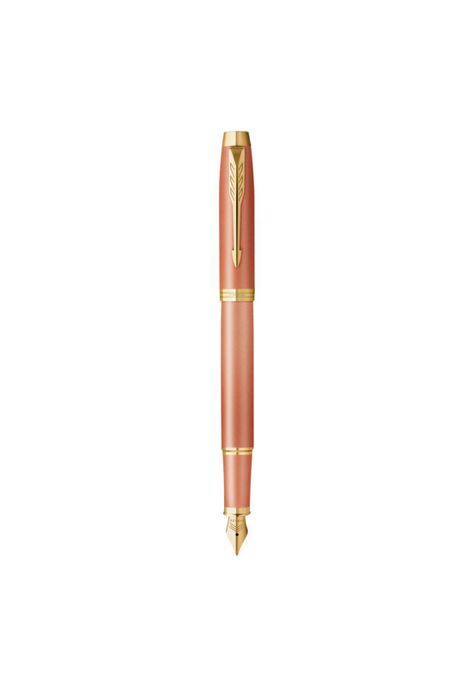 Parker IM Writing Rituals Pluma Estilográfica Acabado Naranja Degradado y  Adornos Dorados-0