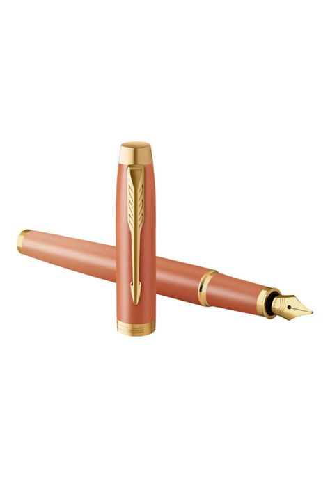 Parker IM Writing Rituals Pluma Estilográfica Acabado Naranja Degradado y  Adornos Dorados-3