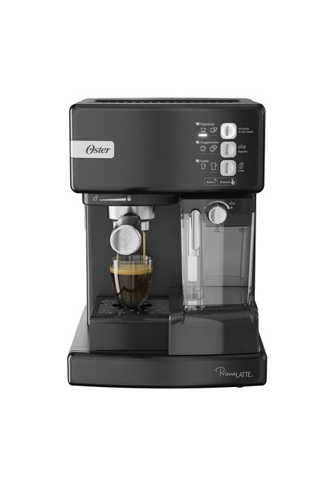 Oster Cafetera PrimaLatte Automática Espresso Negro Metálico BVSTEM6603B-0