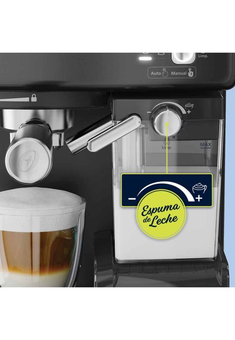 Oster Cafetera PrimaLatte Automática Espresso Negro Metálico BVSTEM6603B-6