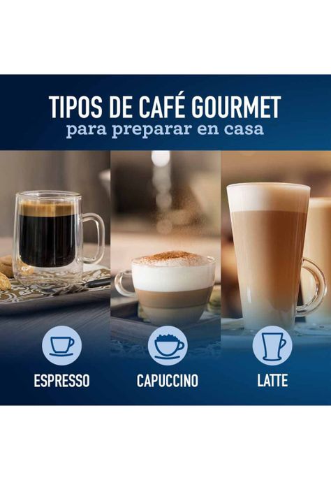 Oster Cafetera PrimaLatte Automática Espresso Negro Metálico BVSTEM6603B-8