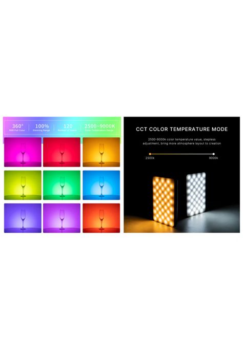 Ulanzi VL120 RGB  Lámpara de Leds Con 20 Efectos Lumínicos-5