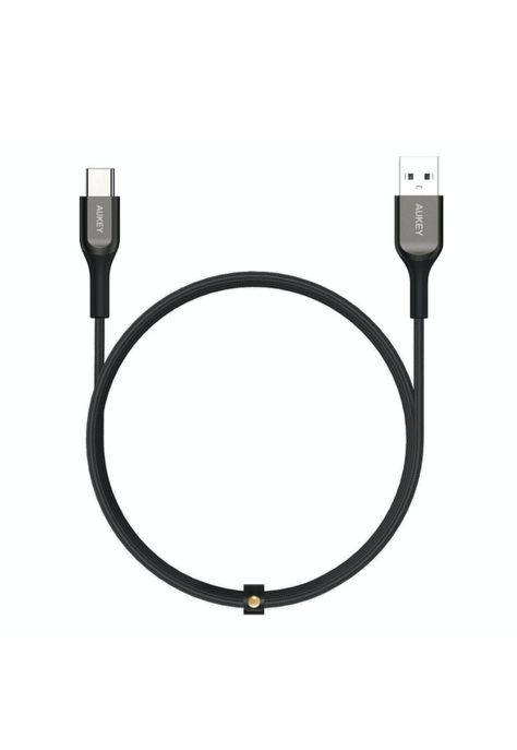 AUKEY Cable USB-A a USB-C Kevlar 2m Carga rápida 3.0 Negro - CB-AKC2-0