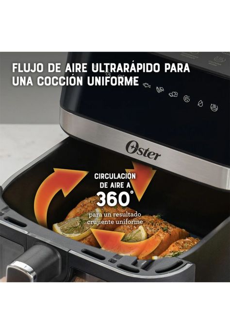Oster Freidora de Aire Digital Recubrimiento DiamondForce 6L-7