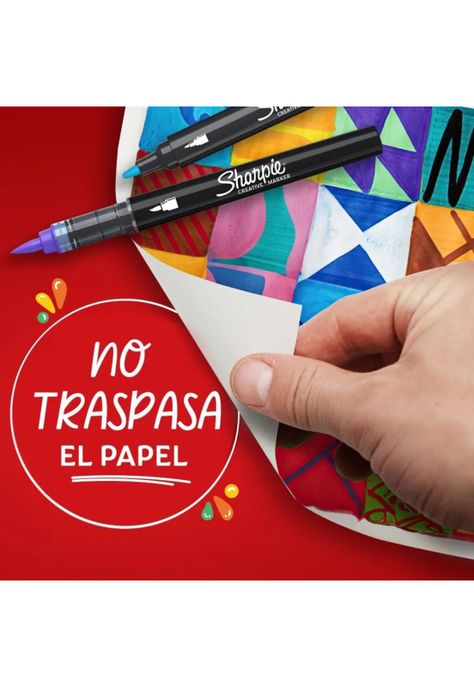 Sharpie Marcadores Acrílico Punta Bala 12 Colores Surtidos-3