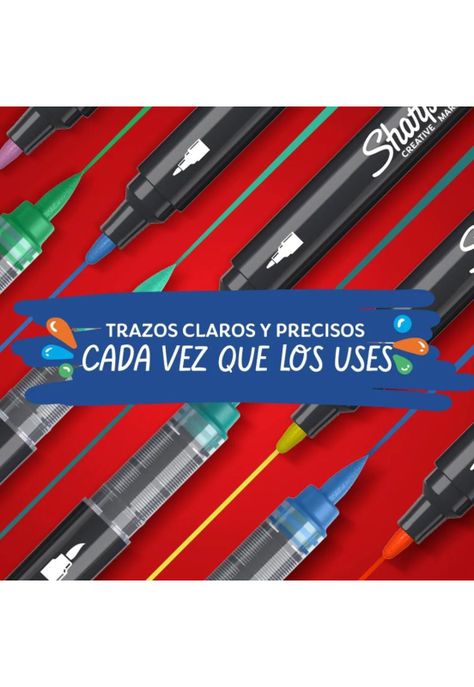 Sharpie Marcadores Acrílico Punta Bala 12 Colores Surtidos-9