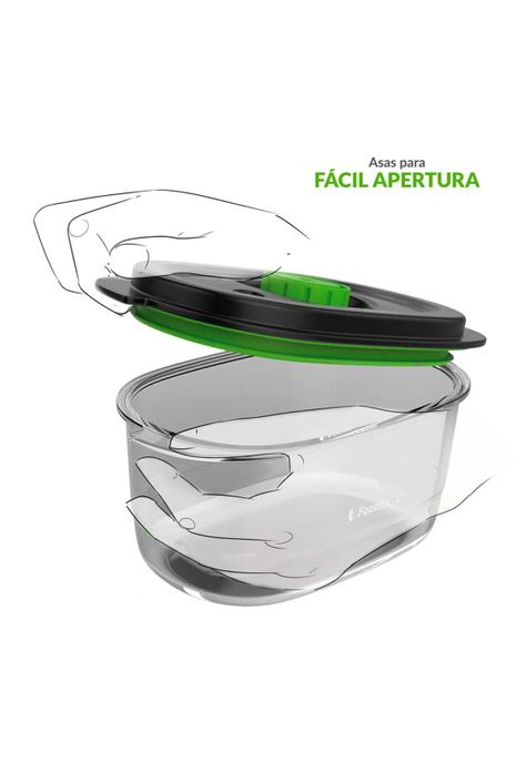 Pack 3 Contenedores FoodSaver con Marinador-1