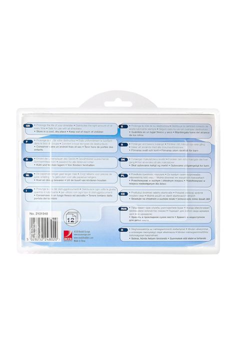 Lubricante en Hojas Rexel de 12 Unidades para Trituradoras-1