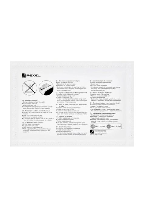 Lubricante en Hojas Rexel de 12 Unidades para Trituradoras-2