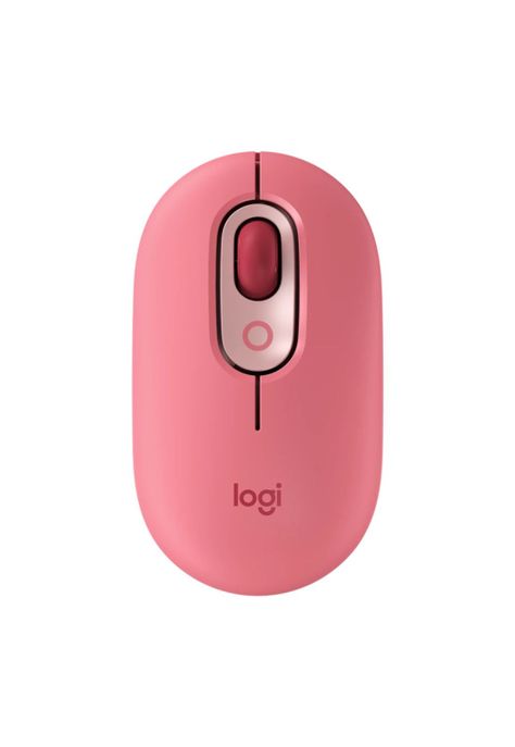 Logitech Pop Mouse Inalámbrico con Función Emojis Rojo Heratbreaker-0