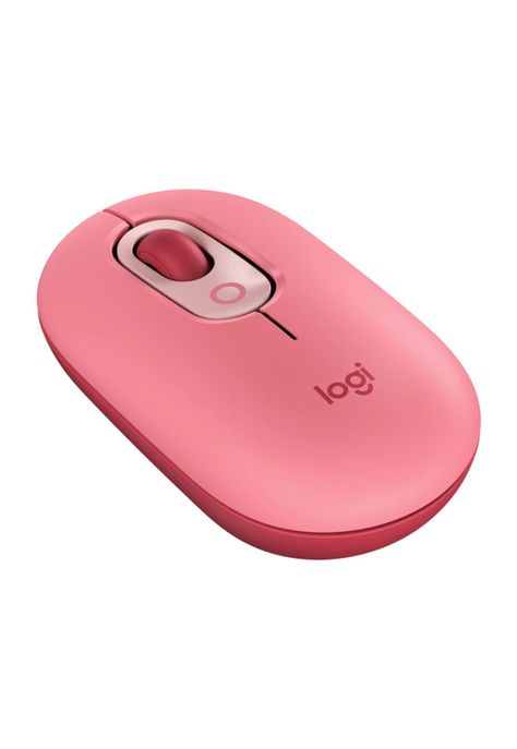 Logitech Pop Mouse Inalámbrico con Función Emojis Rojo Heratbreaker-1