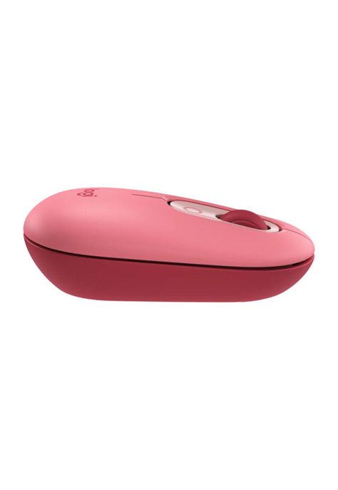 Logitech Pop Mouse Inalámbrico con Función Emojis Rojo Heratbreaker-3