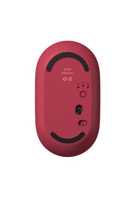 Logitech Pop Mouse Inalámbrico con Función Emojis Rojo Heratbreaker-5