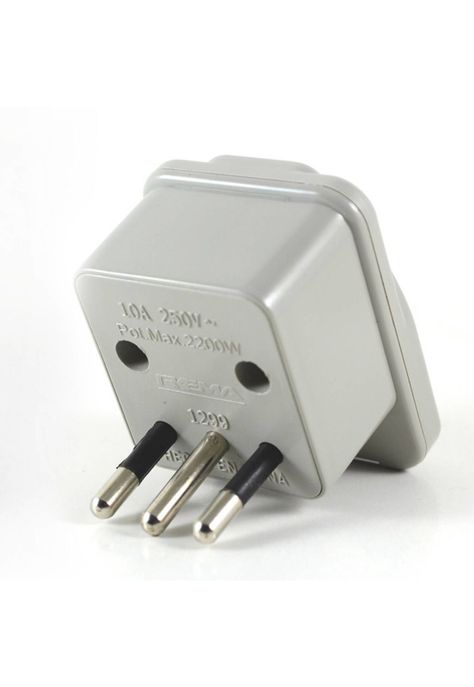 Adaptador Multinorma 10A - Gris (CON OBTURADOR)-1