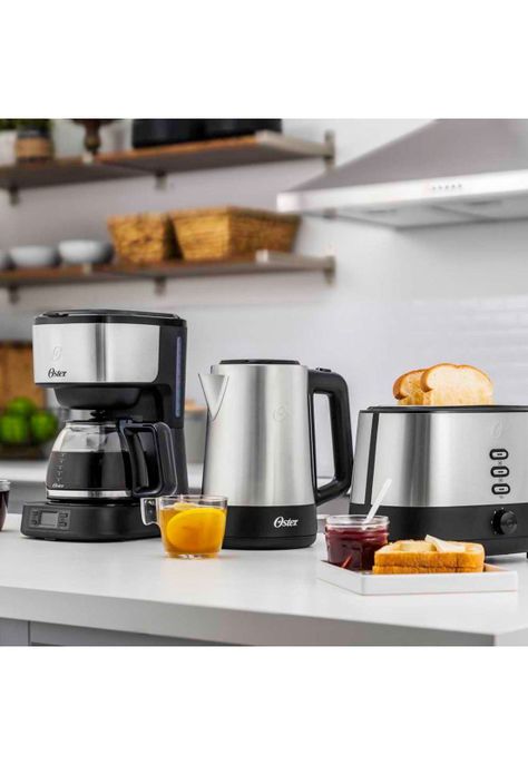 Oster Cafetera Programable 8 Tazas en Acero Inoxidable-4