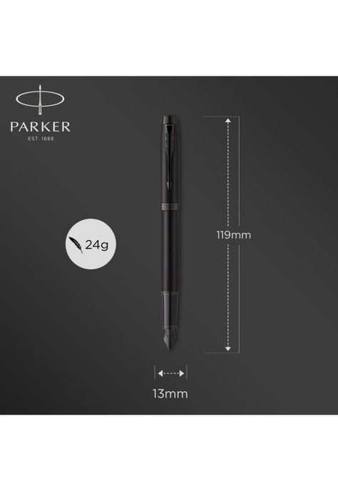 Parker Pluma IM Achromatic Fuente Negro Mate BT-5