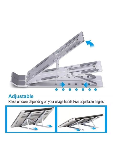 Soporte de aluminio elevador plegable para Notebook-3