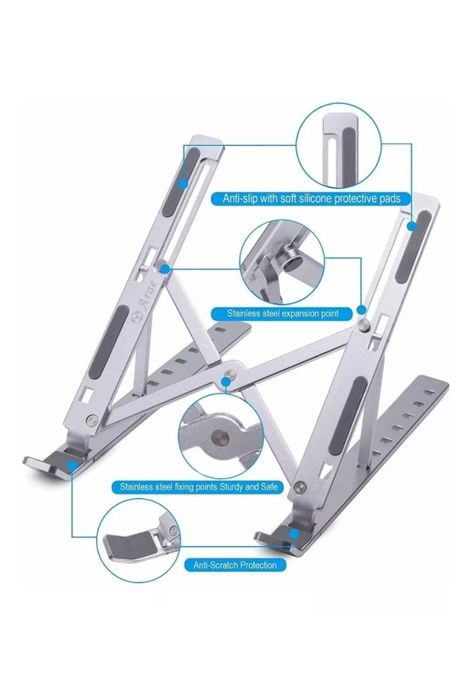 Soporte de aluminio elevador plegable para Notebook-4